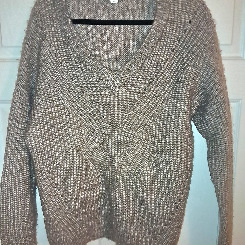 Cozy Brown Knit Sweater